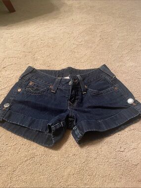 💙True Religion Dark Indigo Denim Short Shorts for Women💙
